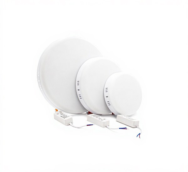 پنل LED گرد تمام‌نور فریم‌لس روکار 36 وات