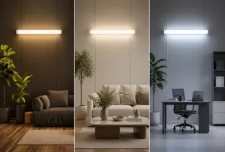 مقایسه سه رنگ نور آفتابی، نچرال و مهتابی در براکت LED برای انتخاب بهترین نورپردازی
